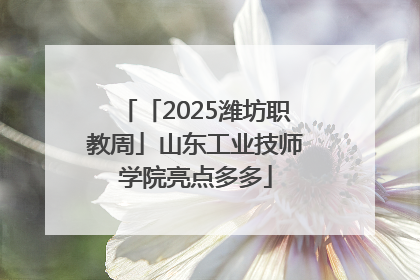 「2025潍坊职教周」山东工业技师学院亮点多多