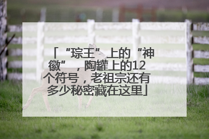“琮王”上的“神徽”，陶罐上的12个符号，老祖宗还有多少秘密藏在这里