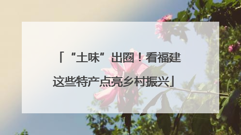 “土味”出圈！看福建这些特产点亮乡村振兴