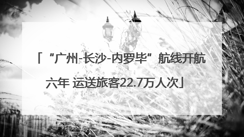 “广州-长沙-内罗毕”航线开航六年 运送旅客22.7万人次
