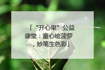 “开心果”公益课堂：童心绘菠萝，妙笔生色彩