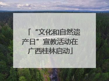 “文化和自然遗产日”宣教活动在广西桂林启动