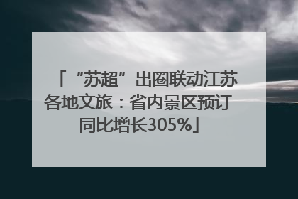 “苏超”出圈联动江苏各地文旅：省内景区预订同比增长305%