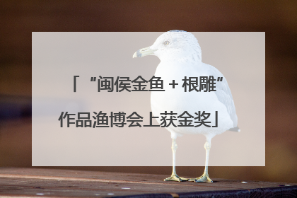 “闽侯金鱼＋根雕”作品渔博会上获金奖