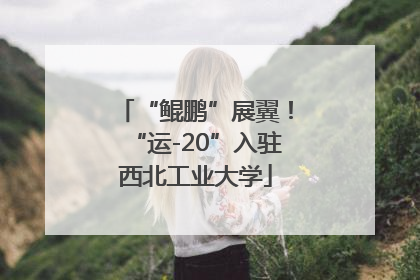 “鲲鹏”展翼！“运-20”入驻西北工业大学