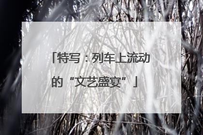 特写：列车上流动的“文艺盛宴”