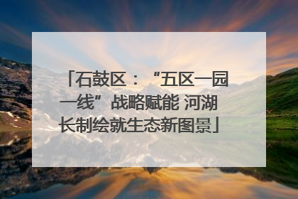 石鼓区：“五区一园一线”战略赋能 河湖长制绘就生态新图景