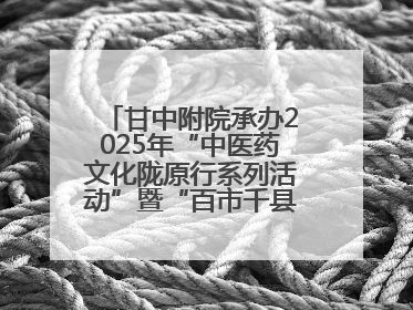 甘中附院承办2025年“中医药文化陇原行系列活动”暨“百市千县”中医药文化惠民活动（甘肃站）