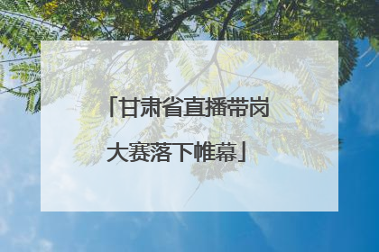 甘肃省直播带岗大赛落下帷幕
