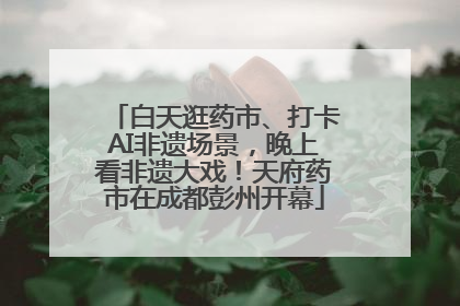 白天逛药市、打卡AI非遗场景，晚上看非遗大戏！天府药市在成都彭州开幕