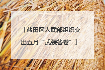 盐田区人武部组织交出五月“武装答卷”