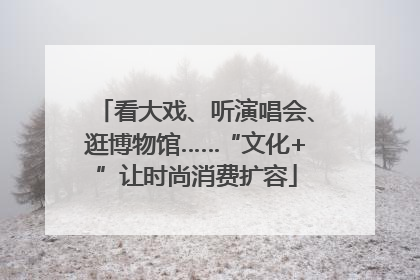 看大戏、听演唱会、逛博物馆……“文化+”让时尚消费扩容