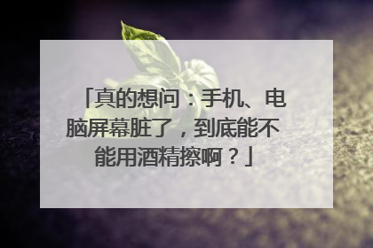 真的想问：手机、电脑屏幕脏了，到底能不能用酒精擦啊？