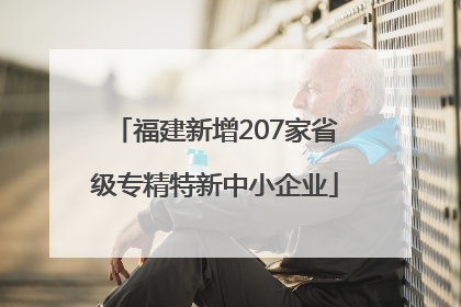 福建新增207家省级专精特新中小企业