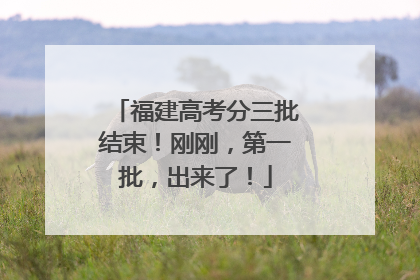 福建高考分三批结束！刚刚，第一批，出来了！