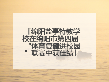 绵阳盐亭特教学校在绵阳市第四届“体育复健进校园”联赛中获佳绩