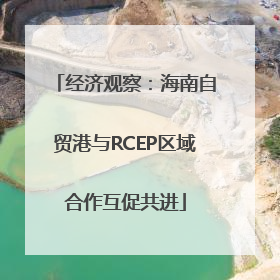 经济观察：海南自贸港与RCEP区域合作互促共进