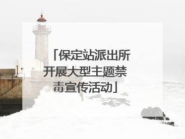 保定站派出所开展大型主题禁毒宣传活动