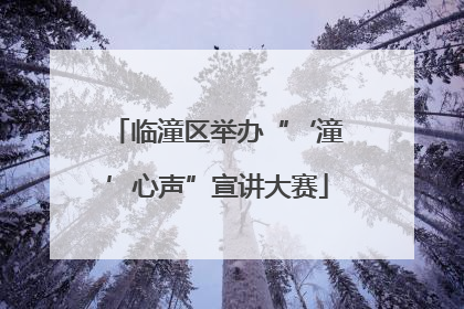 临潼区举办“‘潼’心声”宣讲大赛