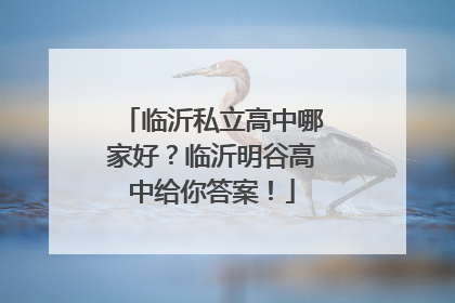 临沂私立高中哪家好？临沂明谷高中给你答案！