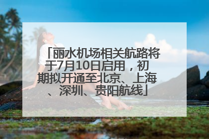 丽水机场相关航路将于7月10日启用，初期拟开通至北京、上海、深圳、贵阳航线