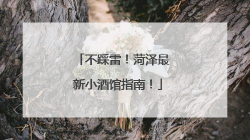 不踩雷！菏泽最新小酒馆指南！