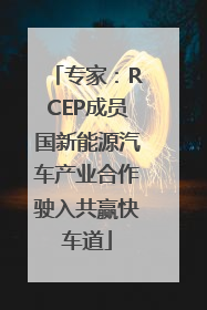 专家：RCEP成员国新能源汽车产业合作驶入共赢快车道