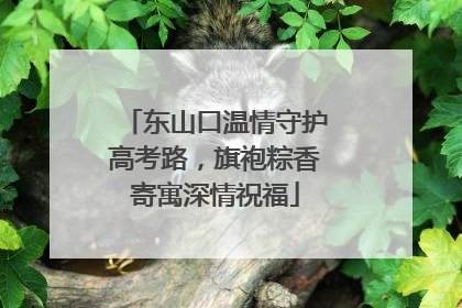 东山口温情守护高考路，旗袍粽香寄寓深情祝福