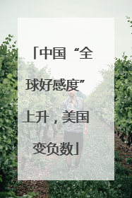 中国“全球好感度”上升，美国变负数