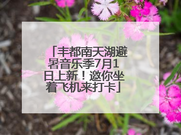 丰都南天湖避暑音乐季7月1日上新！邀你坐着飞机来打卡