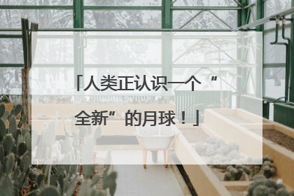 人类正认识一个“全新”的月球！