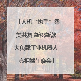 人机“执手”柔美共舞 新松新款大负载工业机器人亮相端午晚会