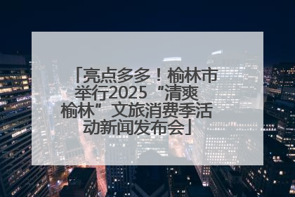 亮点多多！榆林市举行2025“清爽榆林”文旅消费季活动新闻发布会