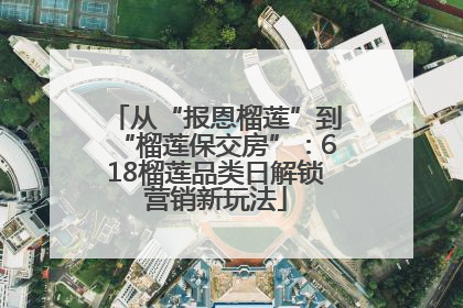 从“报恩榴莲”到“榴莲保交房”：618榴莲品类日解锁营销新玩法