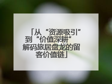 从“资源吸引”到“价值深耕” 解码旅居盘龙的留客价值链