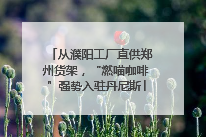 从濮阳工厂直供郑州货架，“燃喵咖啡”强势入驻丹尼斯