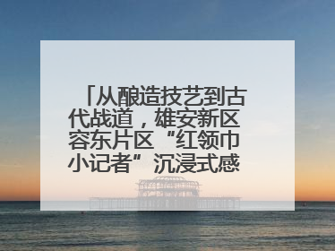从酿造技艺到古代战道，雄安新区容东片区“红领巾小记者”沉浸式感受历史韵味