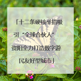 十二条硬核举措吸引“全球合伙人” 资阳全力打造数字游民友好型城市