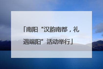 南阳“汉韵南都，礼遇端阳”活动举行