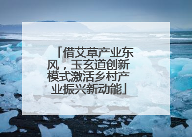 借艾草产业东风，玉玄道创新模式激活乡村产业振兴新动能