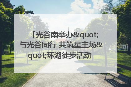光谷南举办"与光谷同行 共筑星主场"环湖徒步活动 吸引500余名市民参与