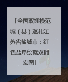 全国双拥模范城（县）巡礼江苏省盐城市：红色盐阜绘就双拥宏图