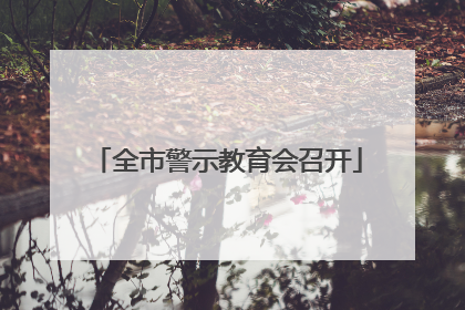 全市警示教育会召开