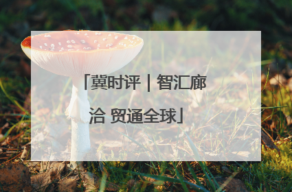 冀时评｜智汇廊洽 贸通全球