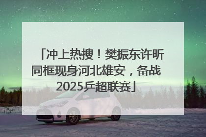 冲上热搜！樊振东许昕同框现身河北雄安，备战2025乒超联赛