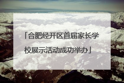 合肥经开区首届家长学校展示活动成功举办