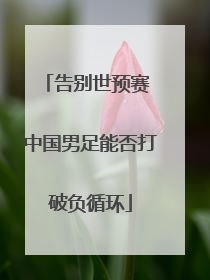 告别世预赛 中国男足能否打破负循环
