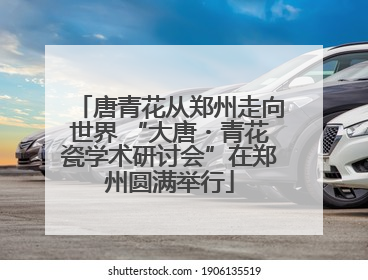 唐青花从郑州走向世界 “大唐・青花瓷学术研讨会”在郑州圆满举行