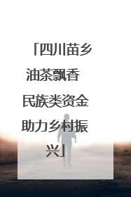 四川苗乡油茶飘香 民族类资金助力乡村振兴