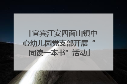 宜宾江安四面山镇中心幼儿园党支部开展“同读一本书”活动